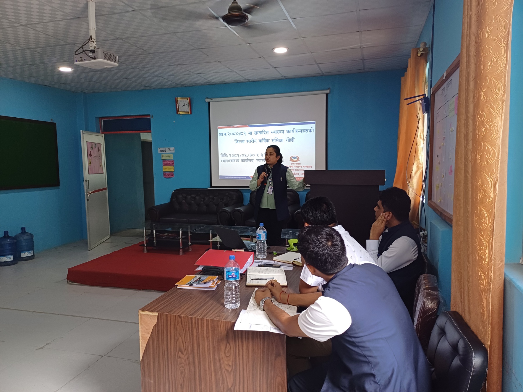 आर्थिक बर्ष २०८०/०८१ मा सम्पादित कार्यक्रम हरुको जिल्ला स्तरीय बार्षिक समिक्षा मिति; २०८१/०५/३० देखी ३१ गतेयोजना तर्जुमा गोष्टी