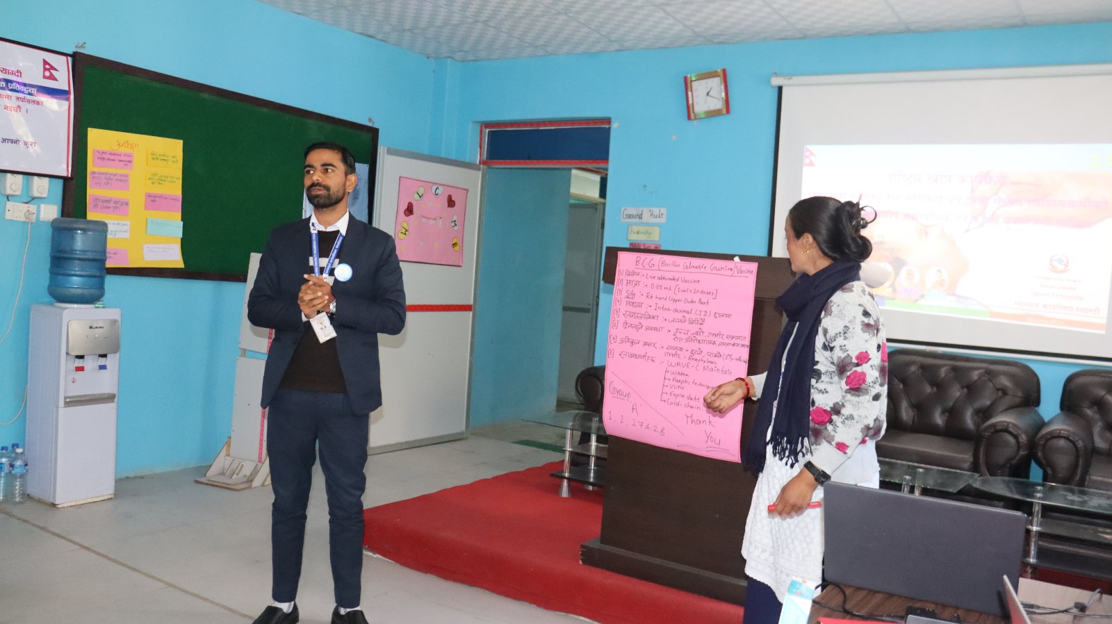 स्वास्थ्यकर्मीहरुको लागि खोप तथा सरसफाई प्रबर्द्धन सम्बन्धि २ दिने पुनर्ताजगी तालिम (दोश्रो ब्याच)